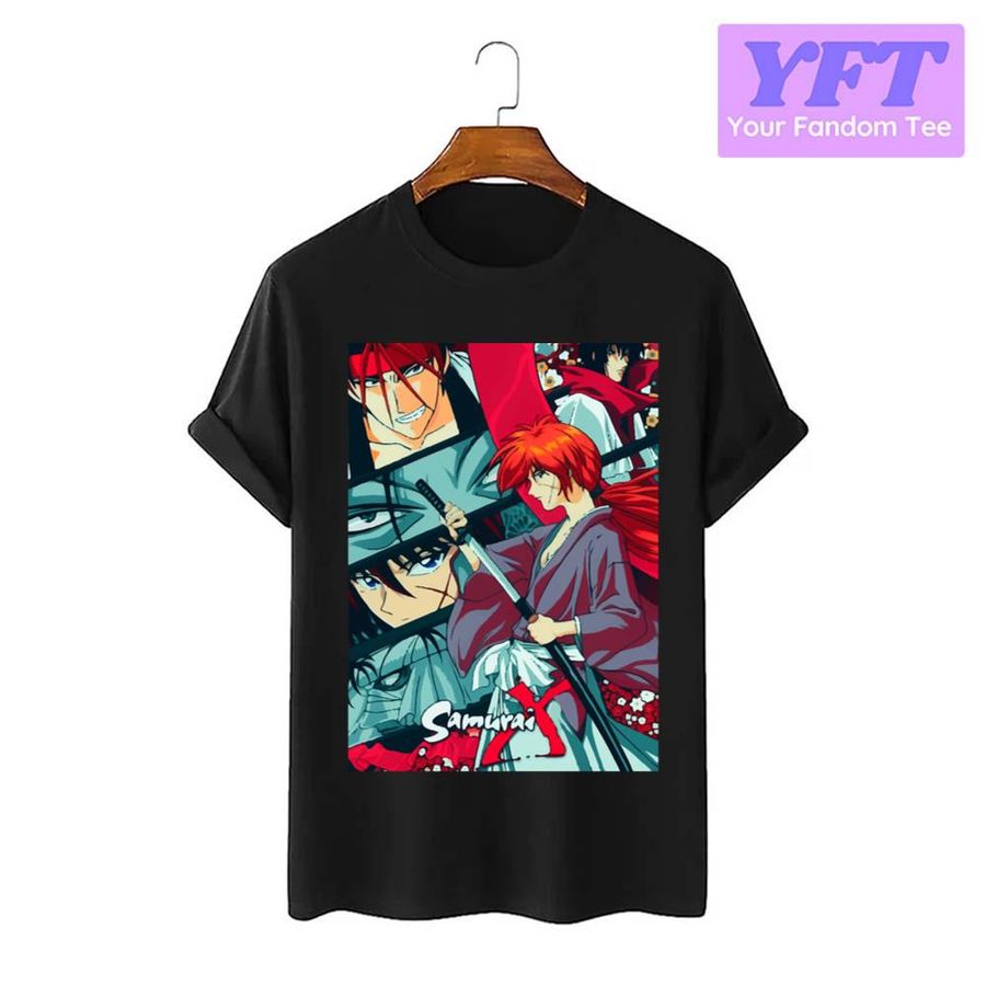 Colorful Art Himura Rurouni Kenshin Unisex T-Shirt