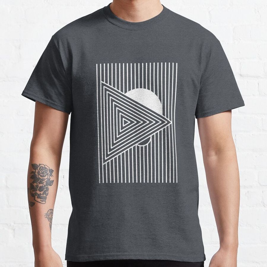 Cool MINIMAL GEOMETRIC LINE DESIGN Classic T-Shirt