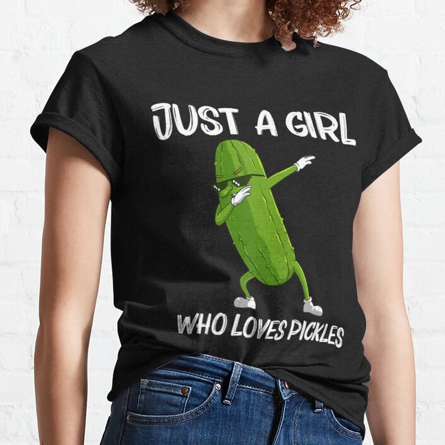 Cool Pickle For Girls Kids Big Dill Cucumber Vegetable Classic T-Shirt