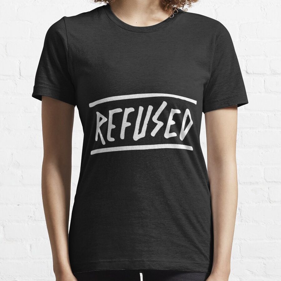 Cool Refused Band Design Sticker Essential T-Shirt