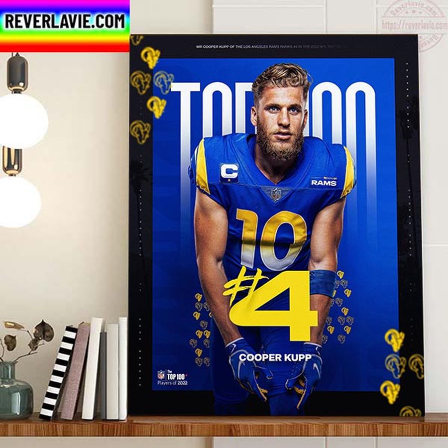 Cooper Kupp Los Angeles Rams In The NFL Top 100 Home Decor Poster Canvas