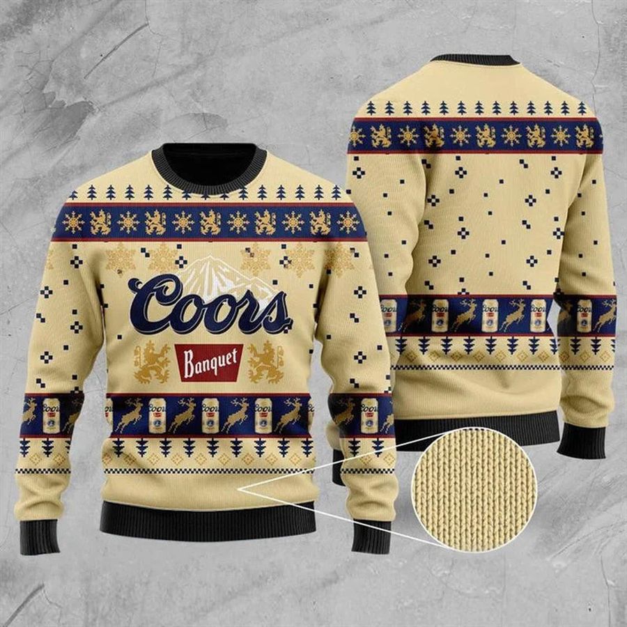 Coors Banquet Logo Ugly Sweater