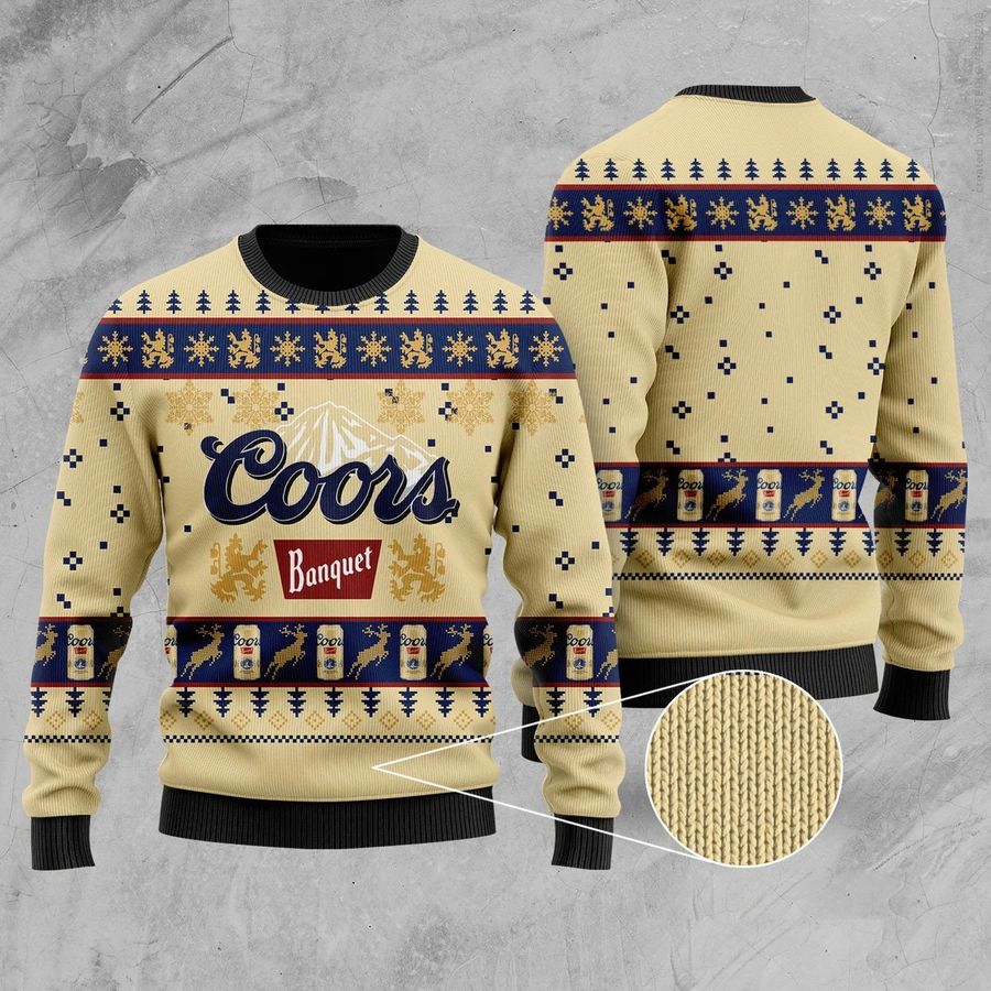 Coors Banquet Ugly Christmas Sweater - 1334