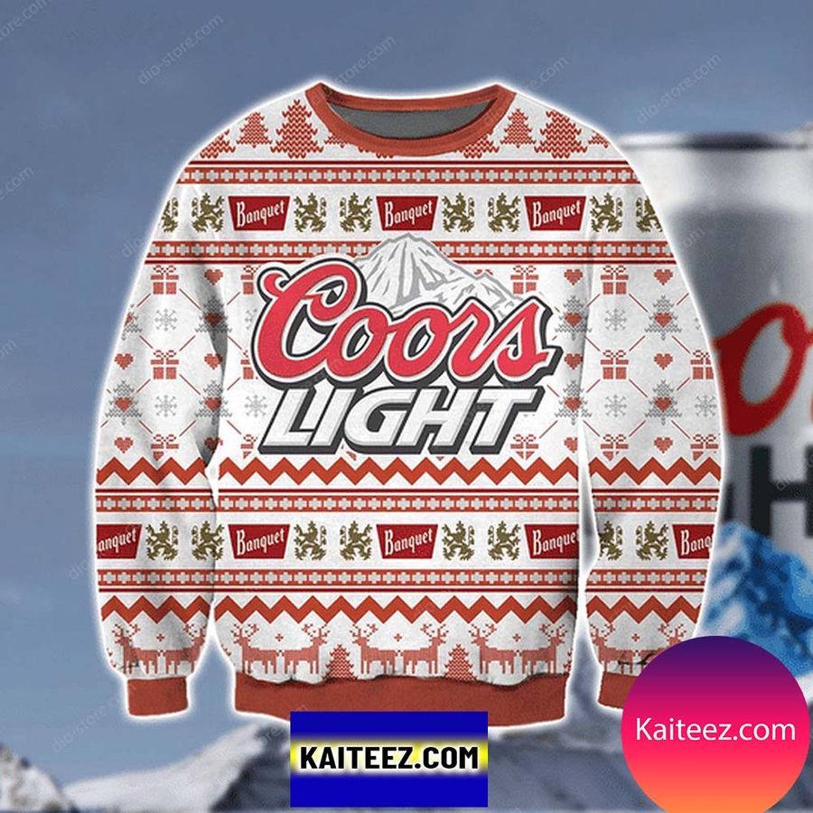 Coors Light 3D Christmas Ugly Sweater