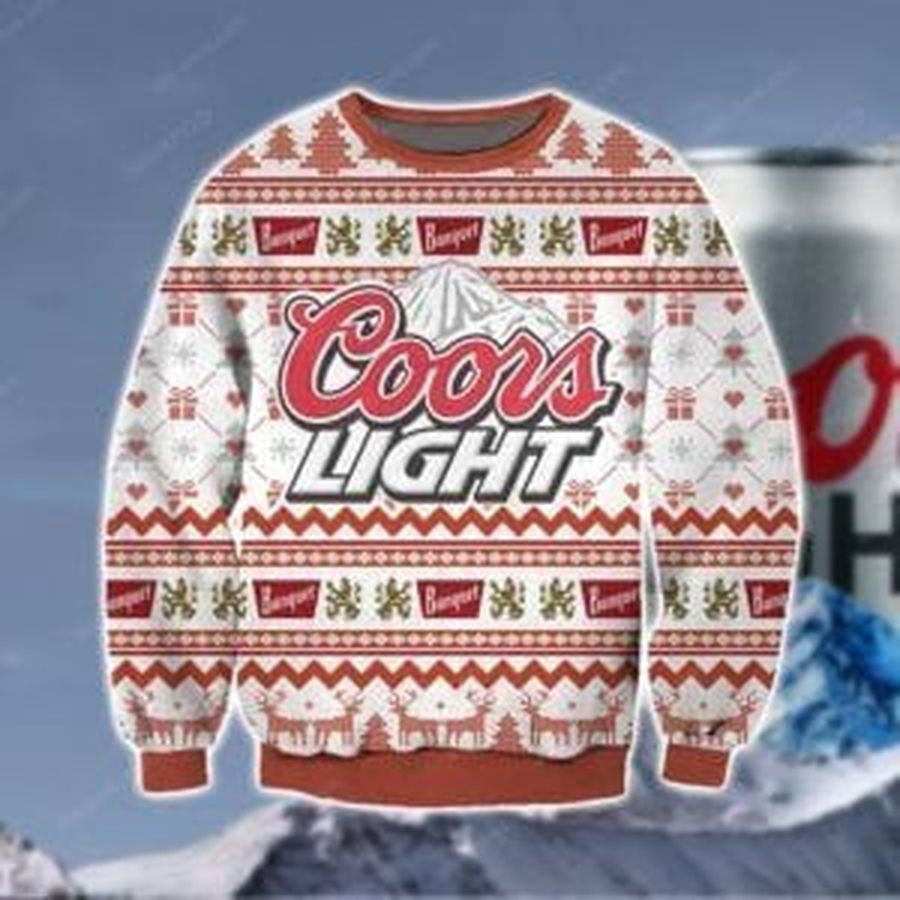 Coors Light Knitting Ugly Christmas Sweater All Over Print Sweatshirt