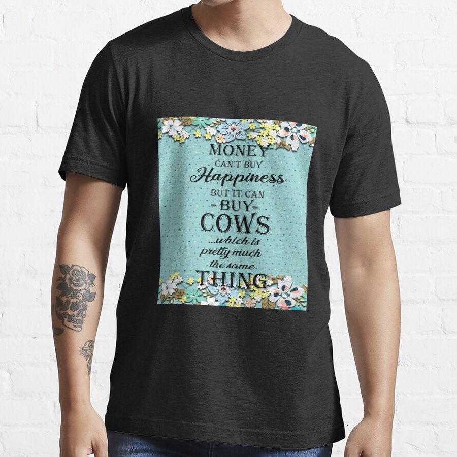 Copy of Classic Cow Picture Frames Wood Style Essential T-Shirt