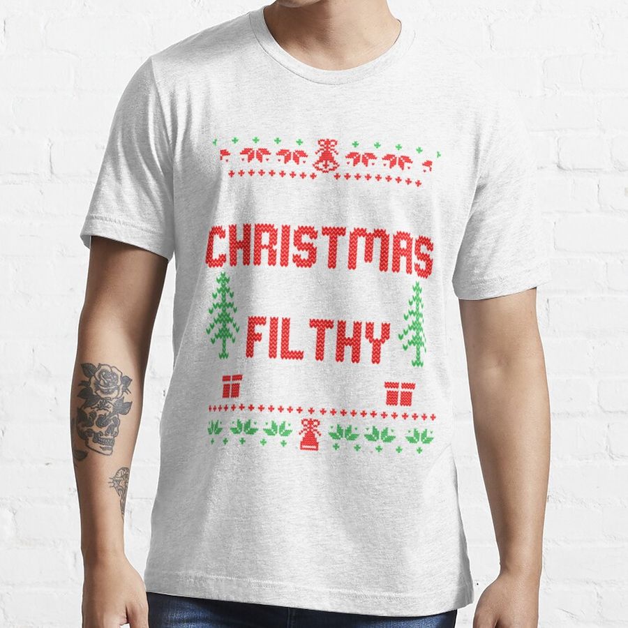 Copy of Funny alone at home movies merry christmas you filty animal Classic  Essential T-Shirt