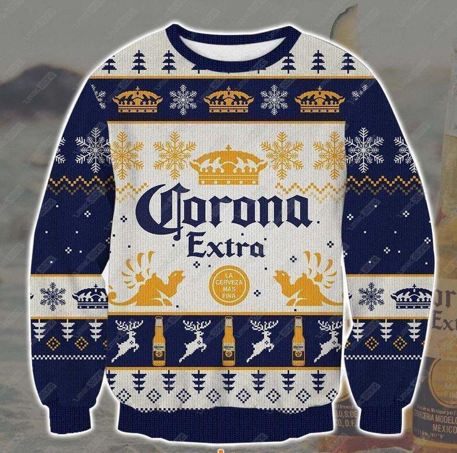 Corona Extra 3D Print Christmas Sweater