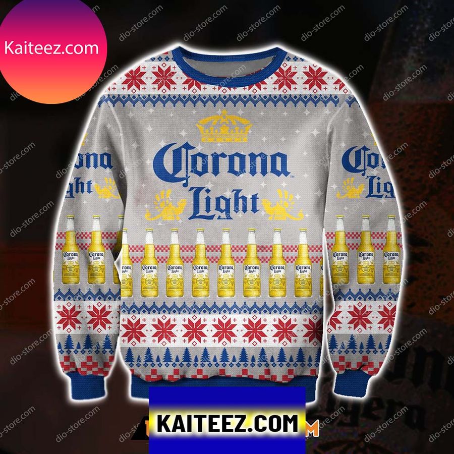 Corona Light Beer 3d All Over Print Christmas Ugly Sweater