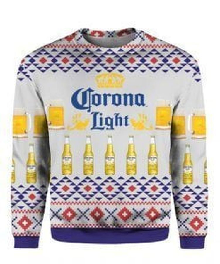 Corona Light Beer Ugly Christmas Sweater All Over Print Sweatshirt
