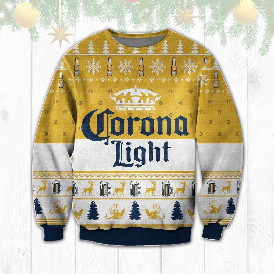 Corona Light Beer Ugly Sweater Christmas
