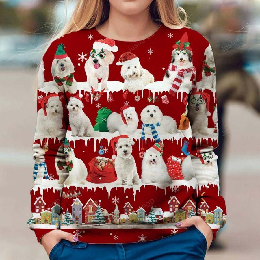 Coton De Tulear Dog Ugly Sweater, Ugly Sweater, Christmas Sweaters, Hoodie, Sweater