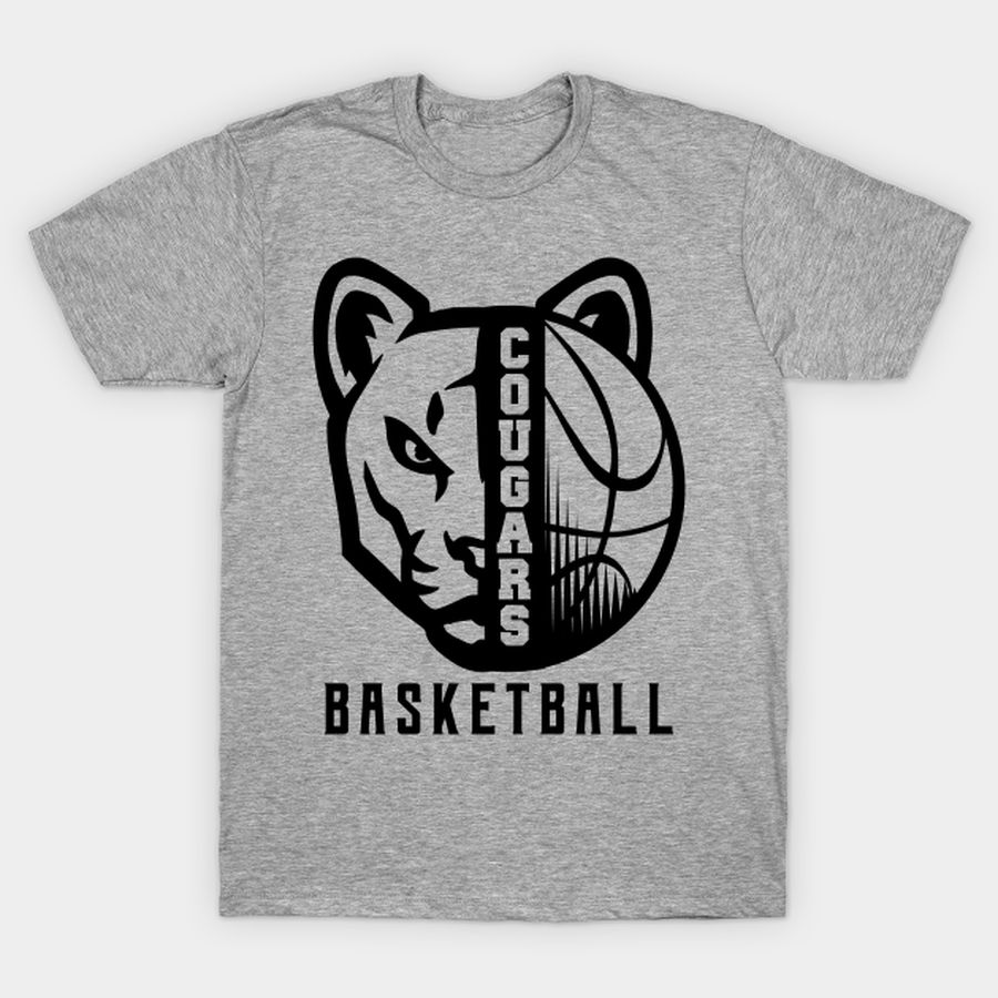 Cougars Basketball Mascot Logo T-shirt, Hoodie, SweatShirt, Long Sleeve