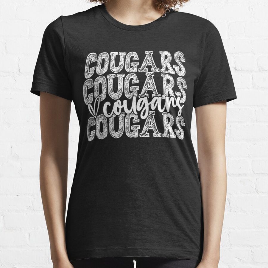 Cougars Spirit Wear Game Day School Mascot Sport Fan Team  Essential T-Shirt