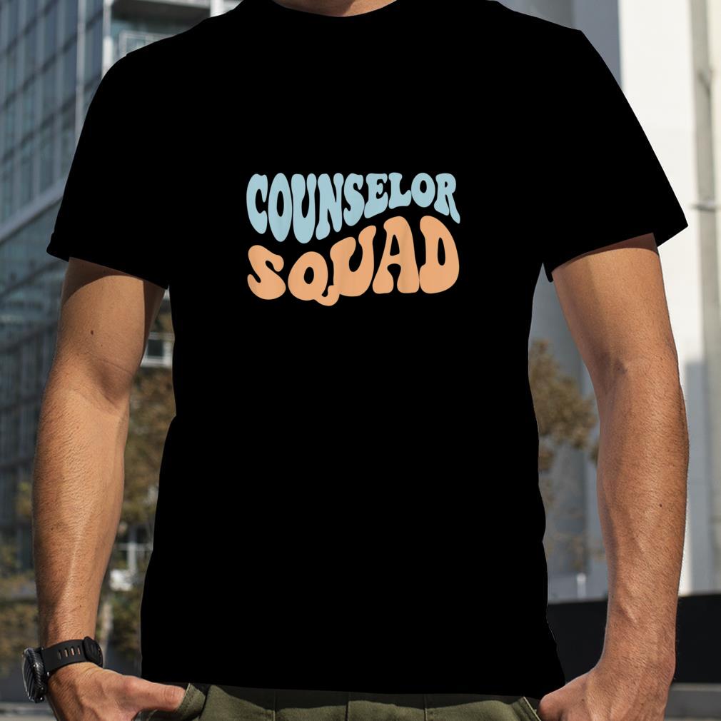 Counselor Squad Retro Groovy Wavy Vintage for Women and Men T Shirt