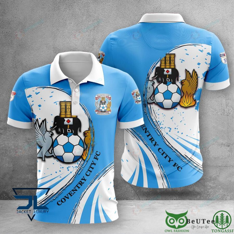 Coventry City F.C EPL 3D Tshirt Polo Hoodie