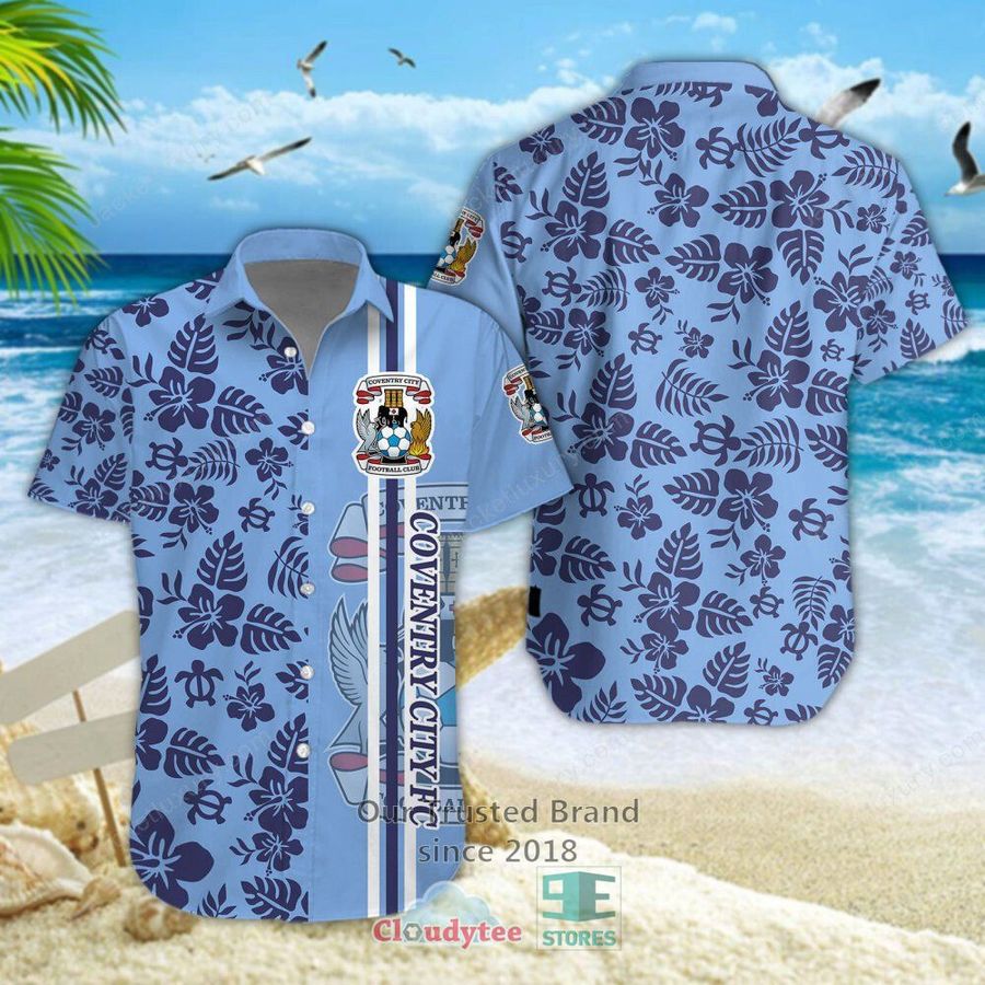 Coventry City Football Club Flower Hawaiian Shirt, Short – LIMITED EDITION