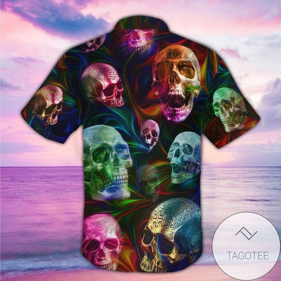 Cover Your Body With Amazing Colorful Skull Tropical Full Authentic Hawaiian Shirt 2022s Hl