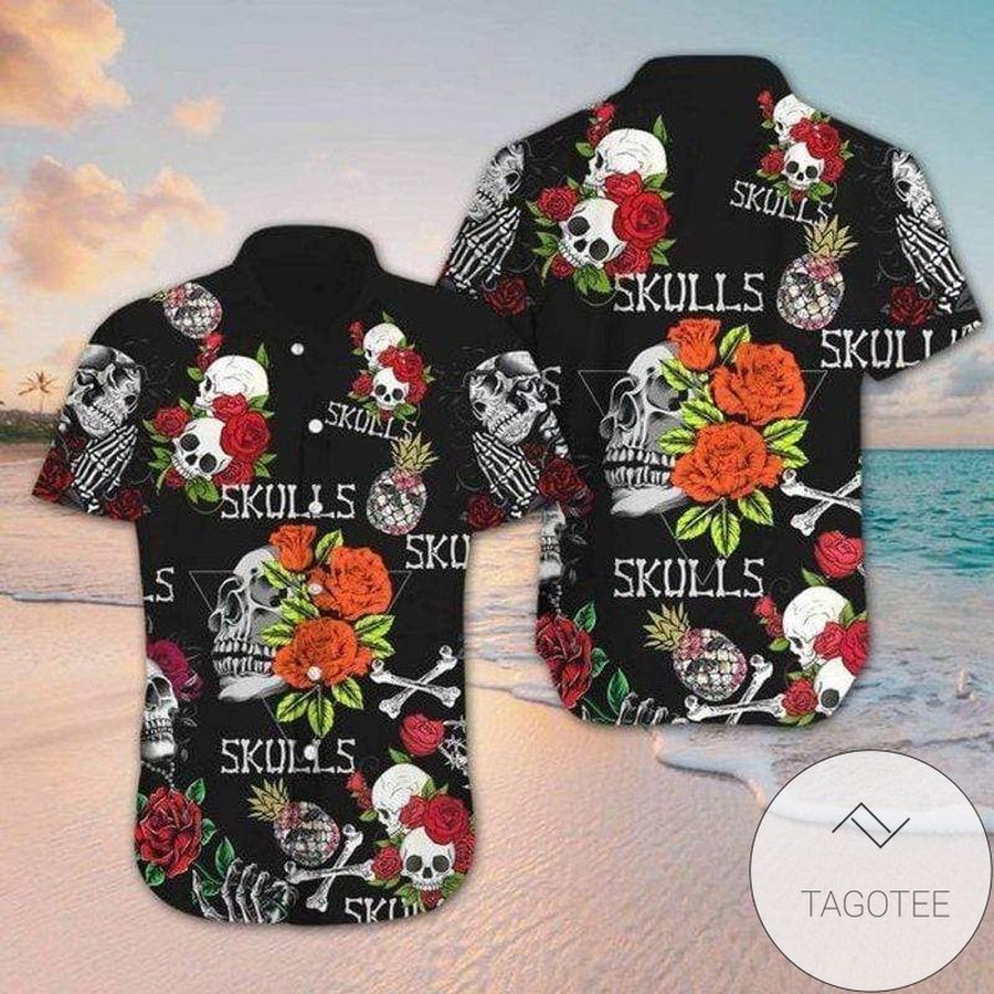 Cover Your Body With Amazing Floral Skull Tropical Hawaiian Aloha Shirts
