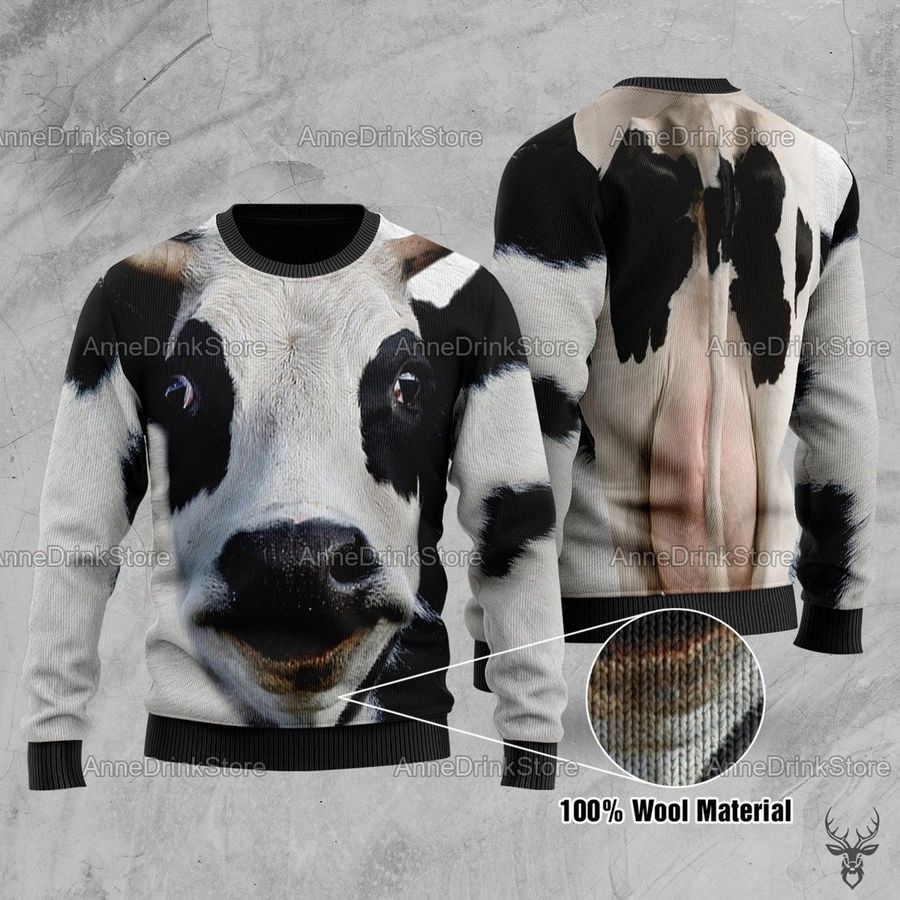 Cow 3D Ugly Sweater Ugly Sweater Christmas Sweaters Hoodie Sweater
