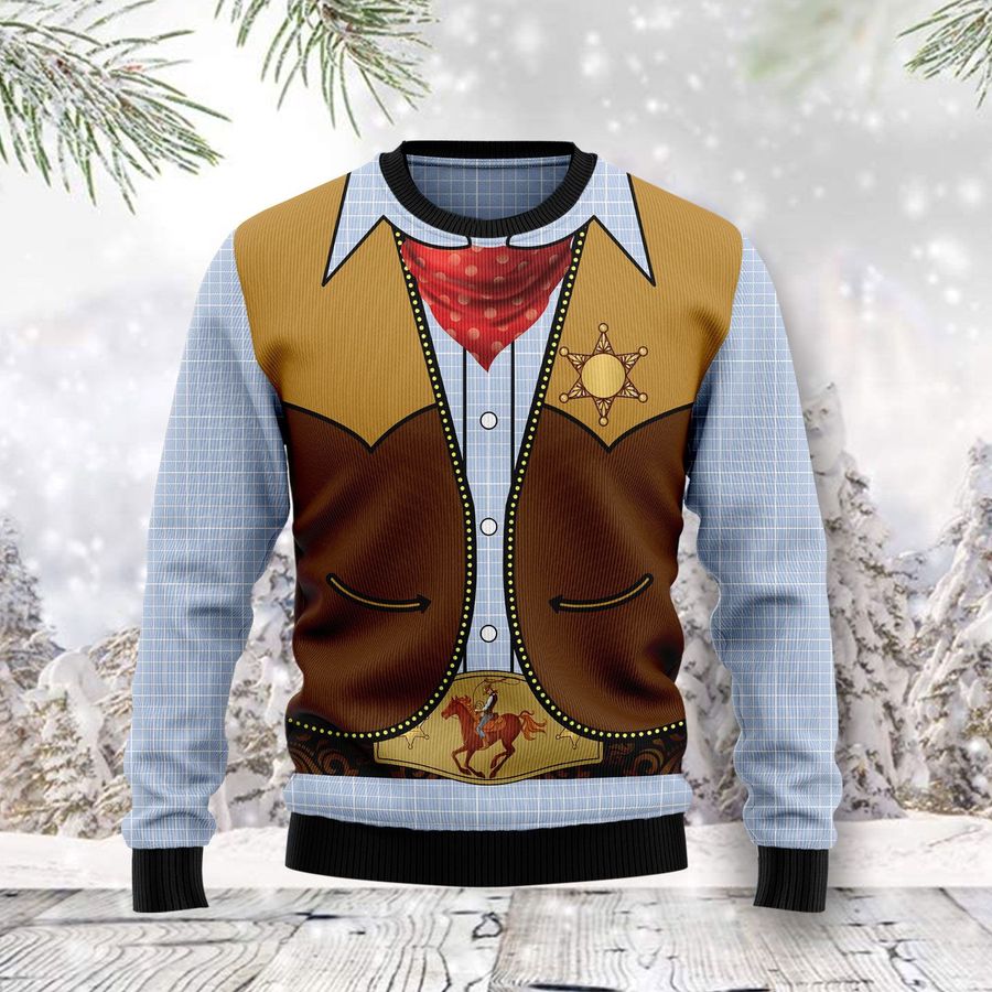 Cowboy Costume Ugly Sweater