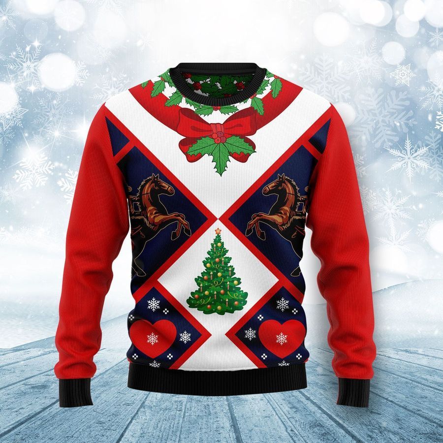 Cowboy Ugly Christmas Sweater All Over Print Sweatshirt Ugly Sweater
