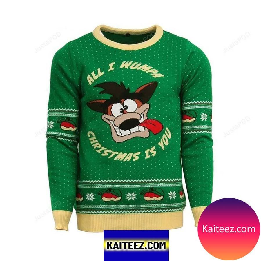 Crash Bandicoot Knitted Ugly Sweater