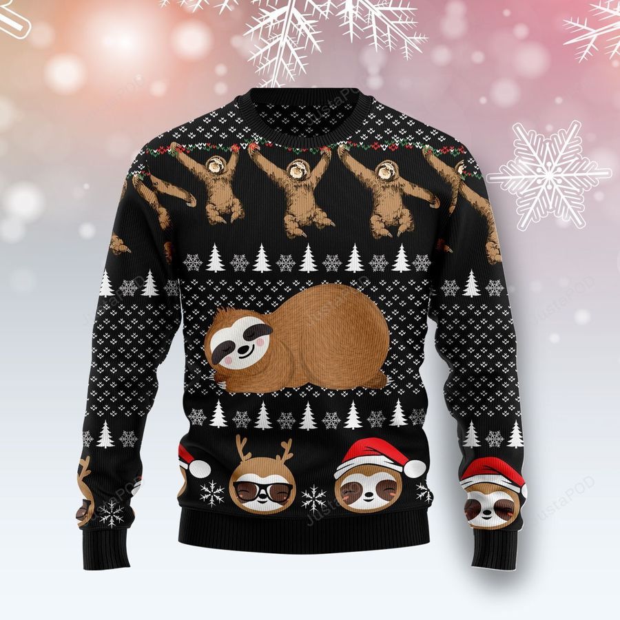 Crazy Sloth Ugly Sweater