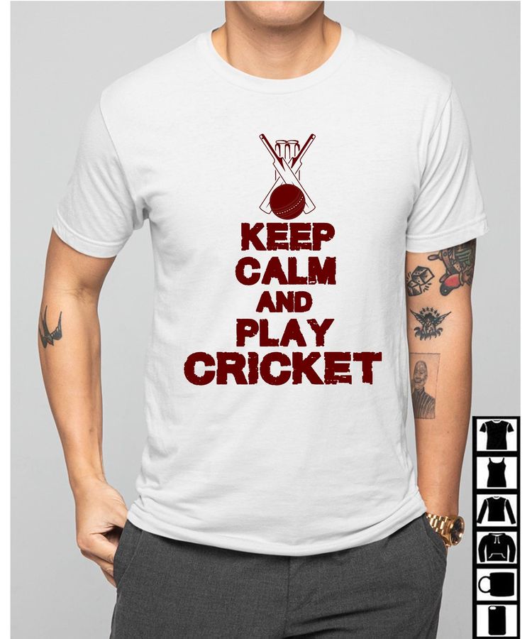 Cricket Sport – Keep calm and play cricket