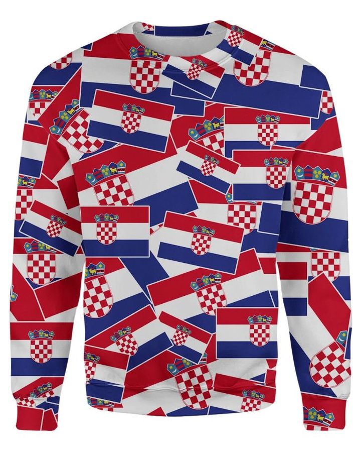 Croatia Xmas 3D Sweater