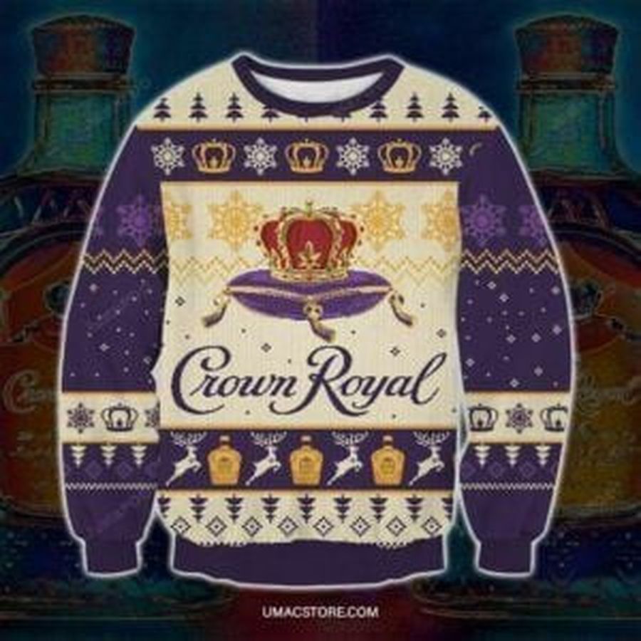 Crown Royal Ugly Christmas Sweater All Over Print Sweatshirt Ugly