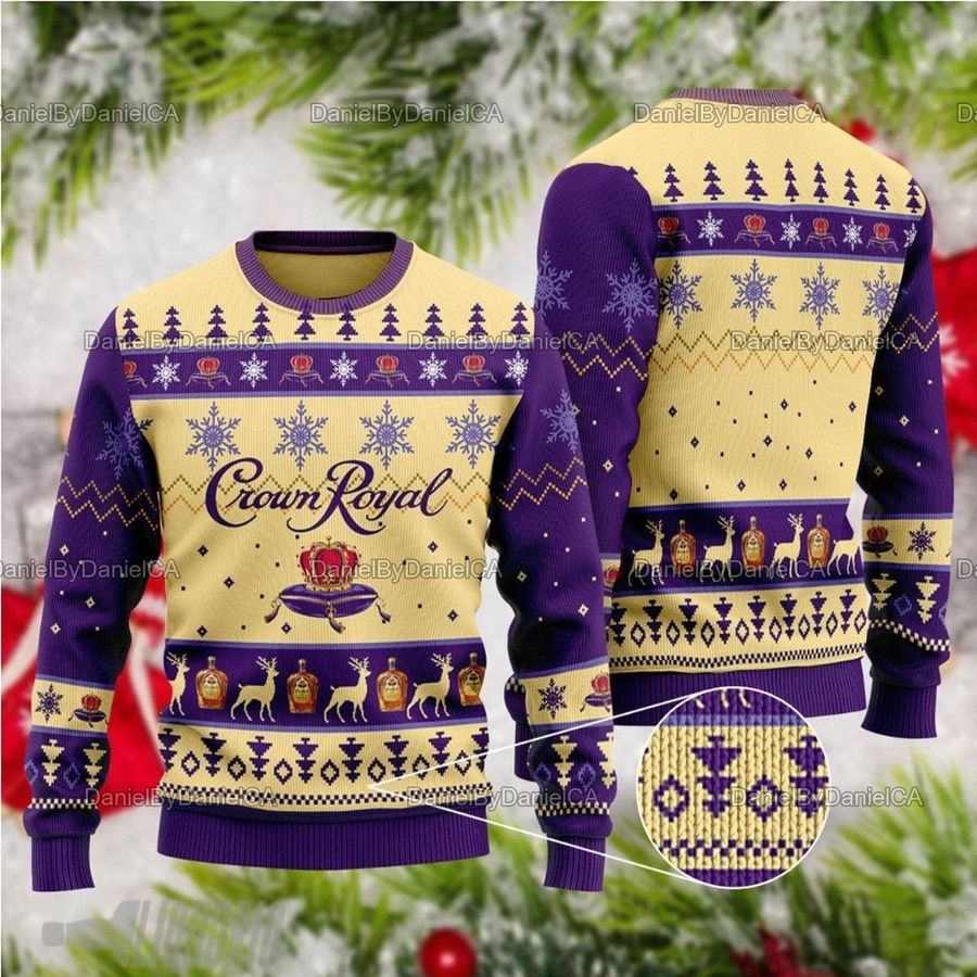 Crown Royal Ugly Sweater Sweatshirt Christmas Gift