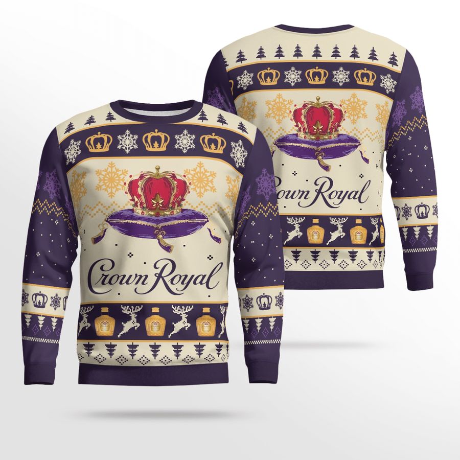 Crown Royal Wine For Unisex Ugly Christmas Sweater, All Over Print Sweatshirt, Ugly Sweater, Christmas Sweaters, Hoodie, Sweater