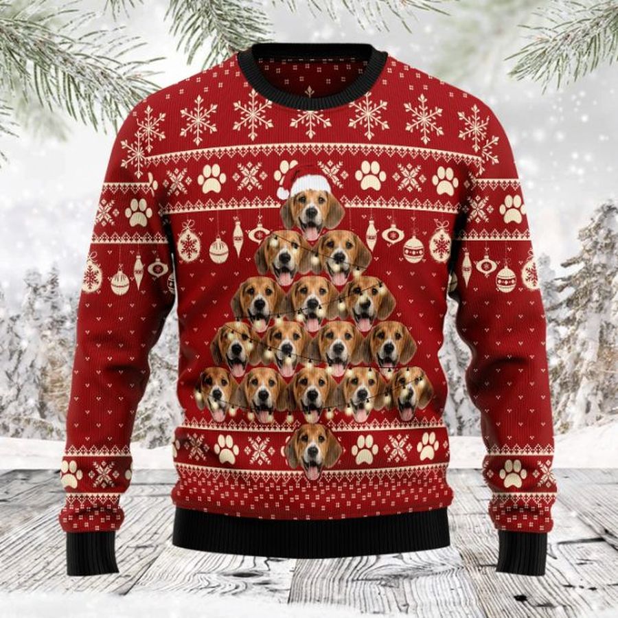 Custom Dog Christmas Tree Sweater Xmas 3D