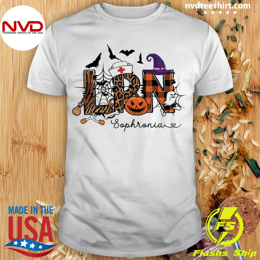 Custom Leopard Halloween Nurse Shirt