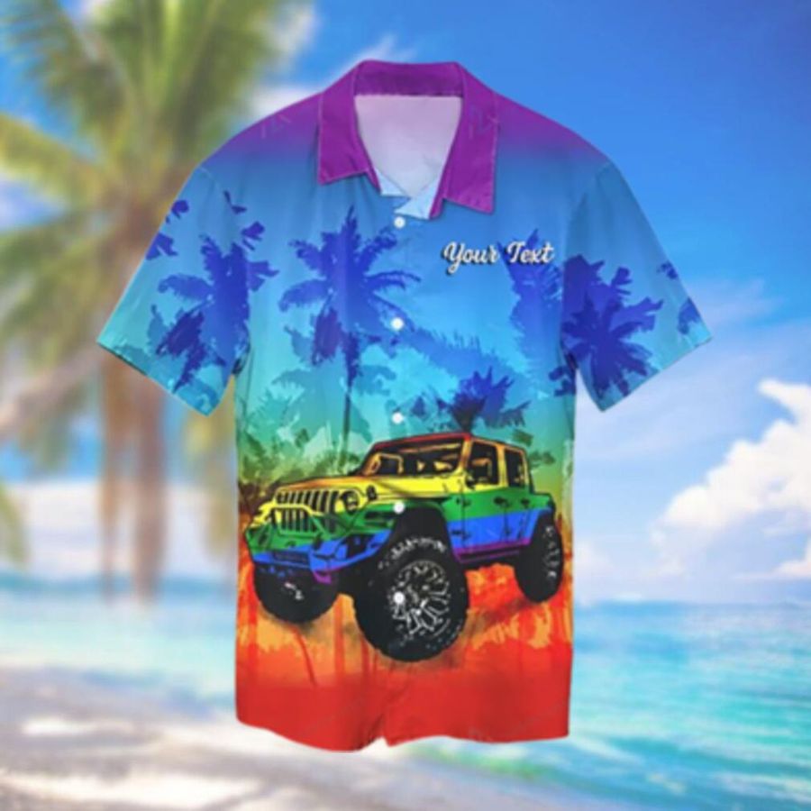Custom Lgbt Jeep Hawaiian Hawaiian Shirt