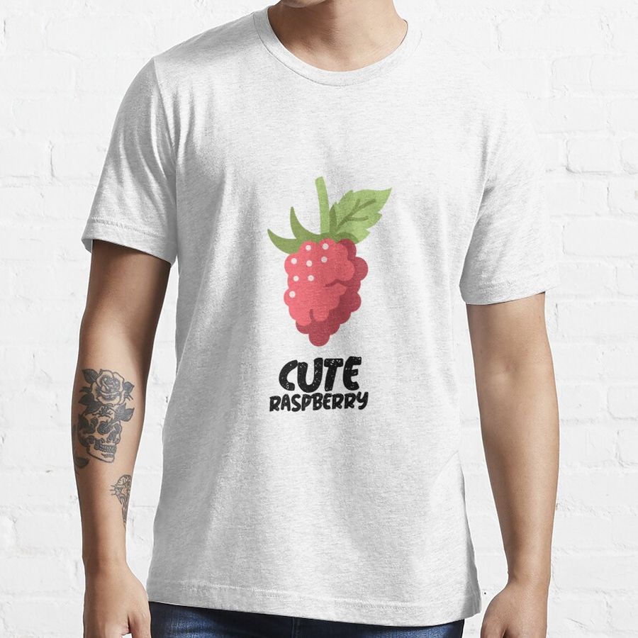 Cute And Beautiful Raspberry Fruit Essential T-Shirt