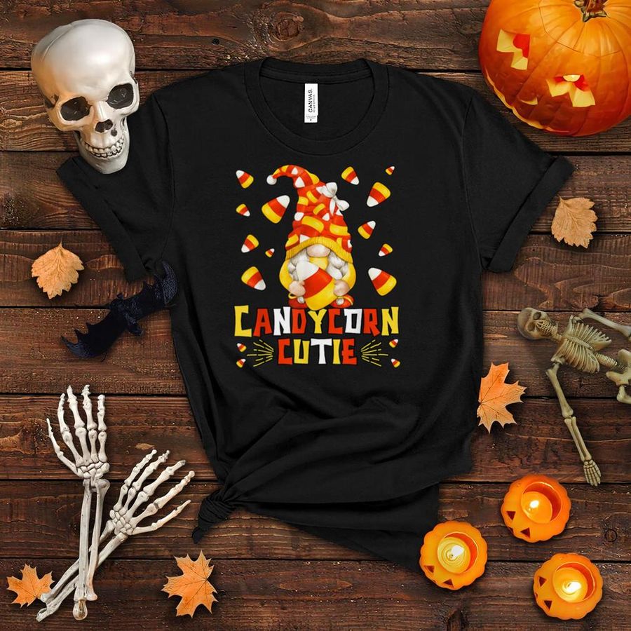 Cute Candy Corn Cutie For Kids and Halloween Candycorn Gnome T Shirt
