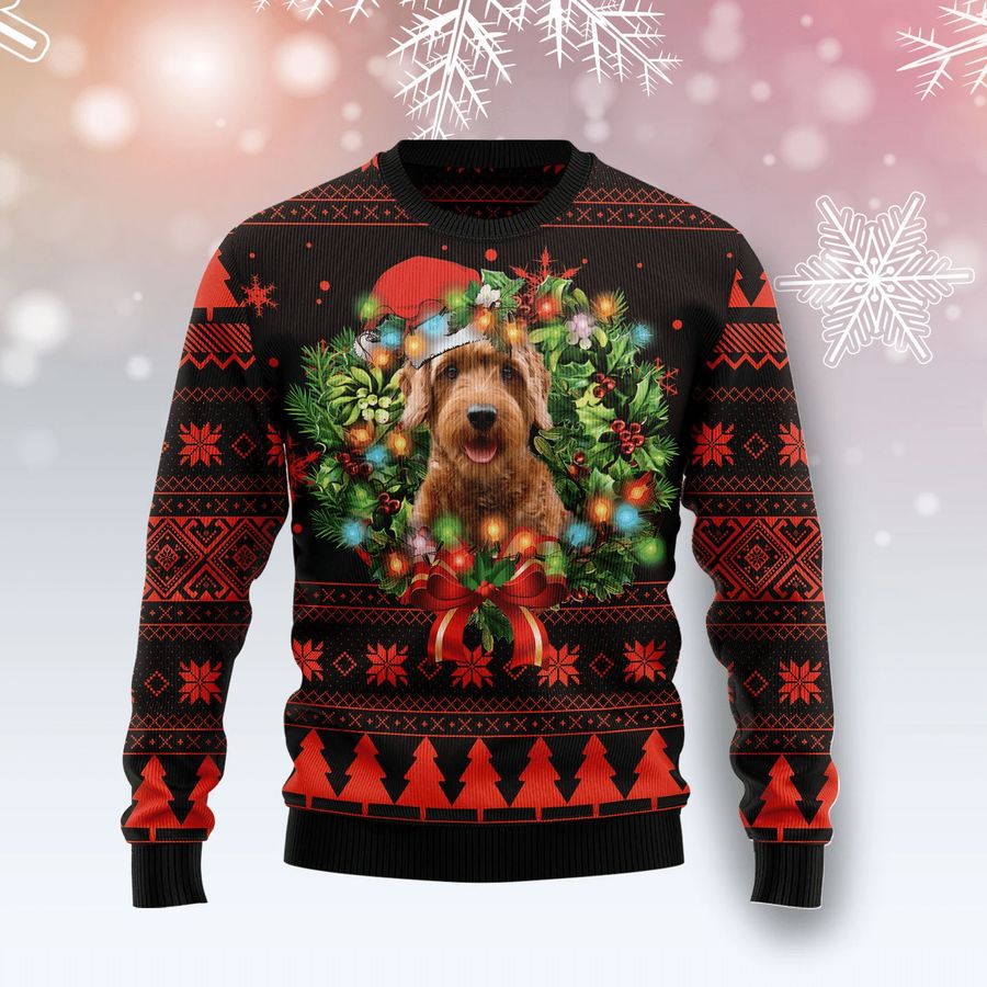 Cute Goldendoodle Christmas Ugly Sweater - 42