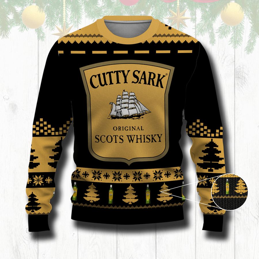 Cutty Sark Scots whiskey 3D Printed Sweater