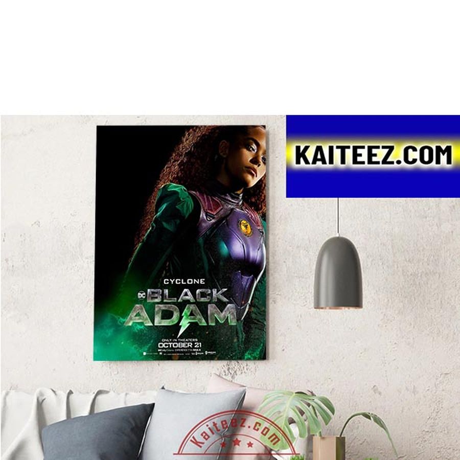 Cyclone In DC Comics Black Adam New Poster Movie Decorations Poster Canvas Poster Home Decor Poster Canvas
