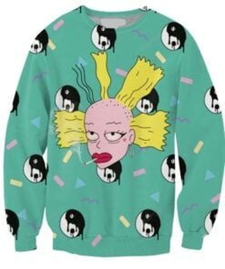Cynthia Rugrats Ugly Christmas Sweater, All Over Print Sweatshirt, Ugly Sweater, Christmas Sweaters, Hoodie, Sweater