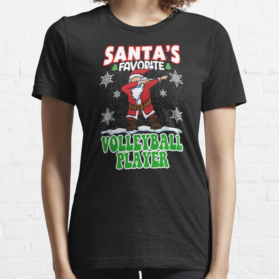 Dab Santa's Favorite volleyball player Christmas Santa Dabbing Essential T-Shirt