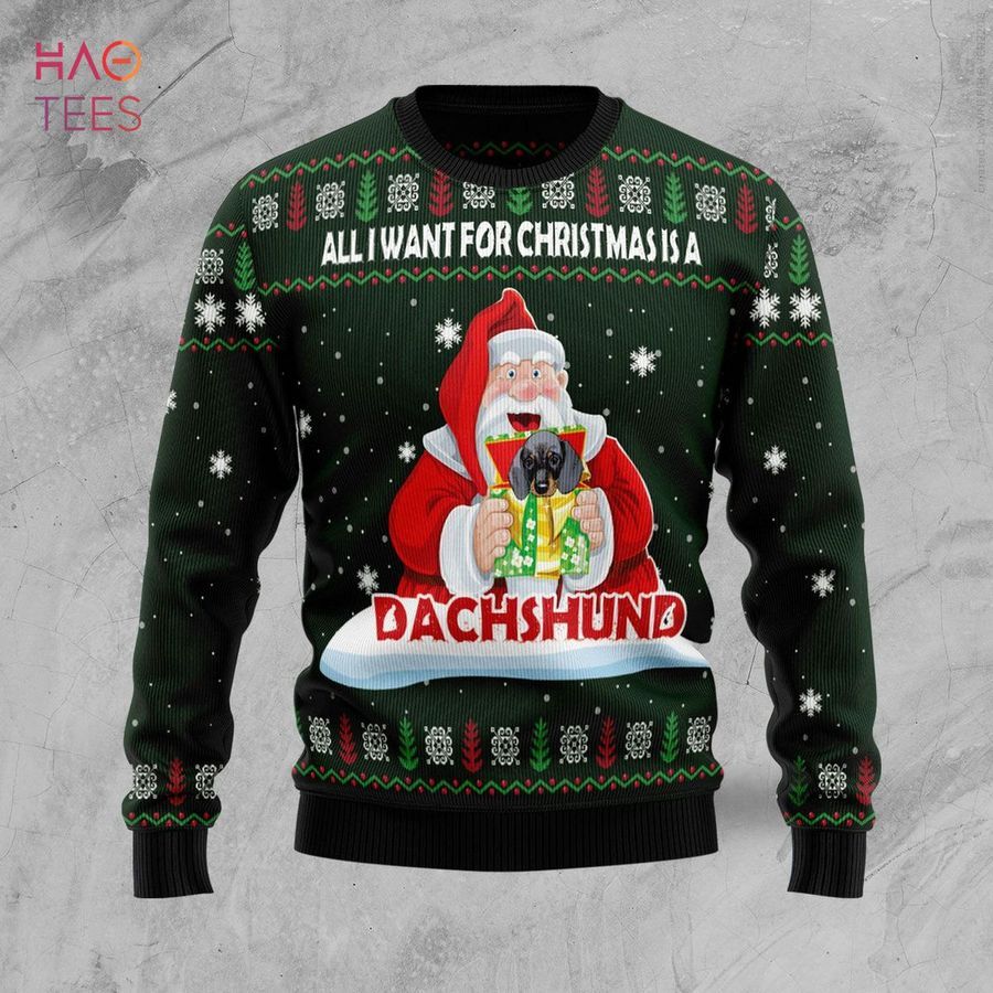Dachshund Dog Gift Ugly Christmas Sweater