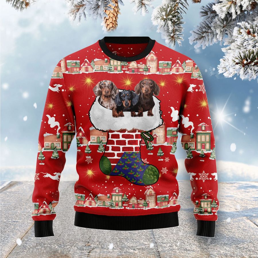 Dachshund Light Up Christmas Ugly Sweater - 441