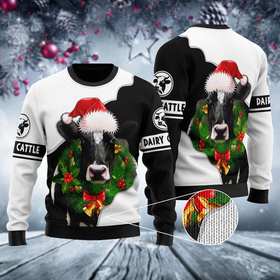 Dairy Cattle Cow Ugly Sweater