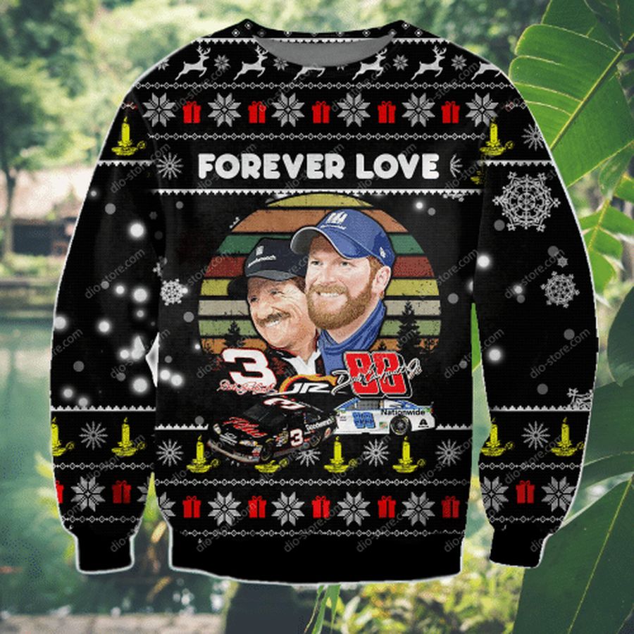 DALE EARNHARDT FOREVER LOVE UGLY CHRISTMAS SWEATER, Ugly Sweater, Christmas Sweaters, Hoodie, Sweater