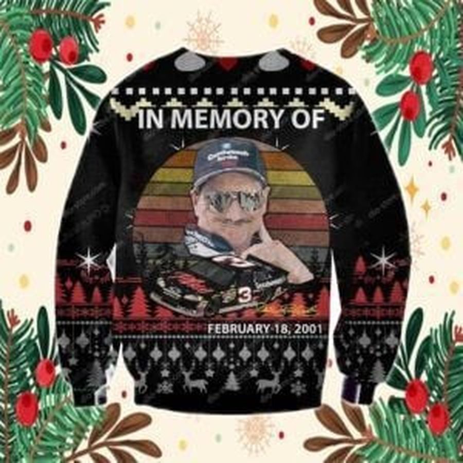 Dale Earnhardt Ugly Christmas Sweater All Over Print Sweatshirt Ugly