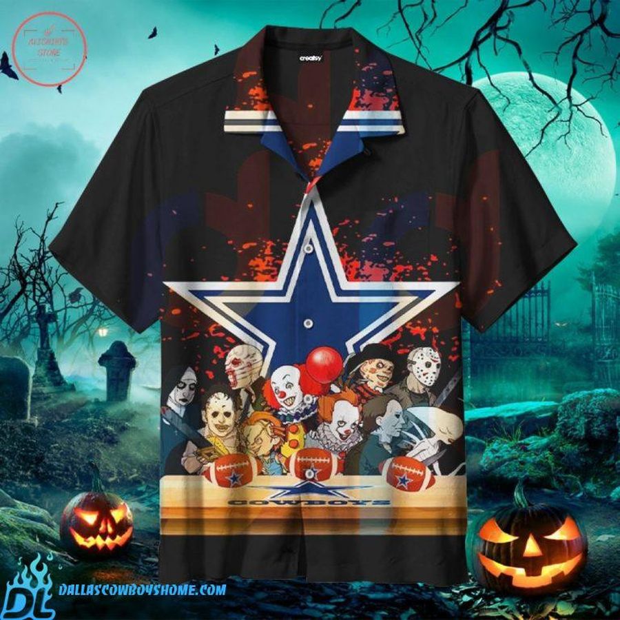 Dallas Cowboys Clown Halloween Hawaiian Shirts
