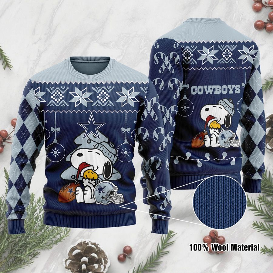 Dallas Cowboys Funny Charlie Brown Peanuts Snoopy Ugly Christmas Sweater, Ugly Sweater, Christmas Sweaters, Hoodie, Sweatshirt, Sweater